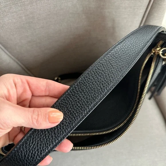 Gucci Black Pebbled Calfskin SoHo Hobo Bag Large - Picture 7 of 15